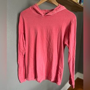 Long sleeve shirt with hood